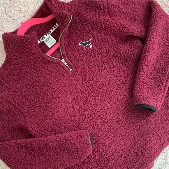 PINK Victoria's Secret Sweaters - 🎀 Victoria’s Secret PINK Sherpa Pullover